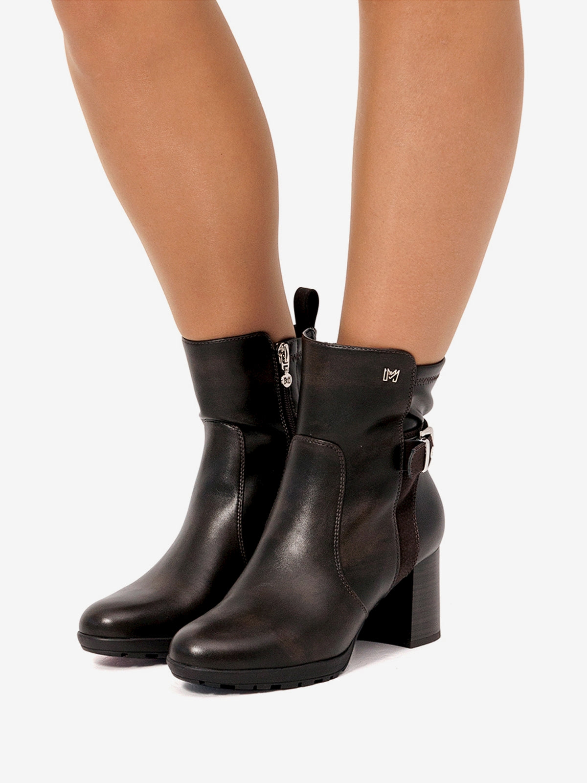 botines de tacón Mujer Botines de tacón marron 03