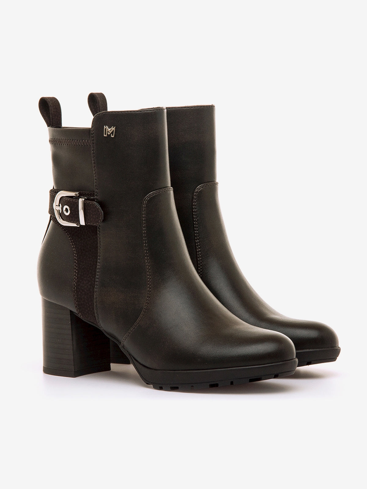 botines de tacón Mujer Botines de tacón marron 05