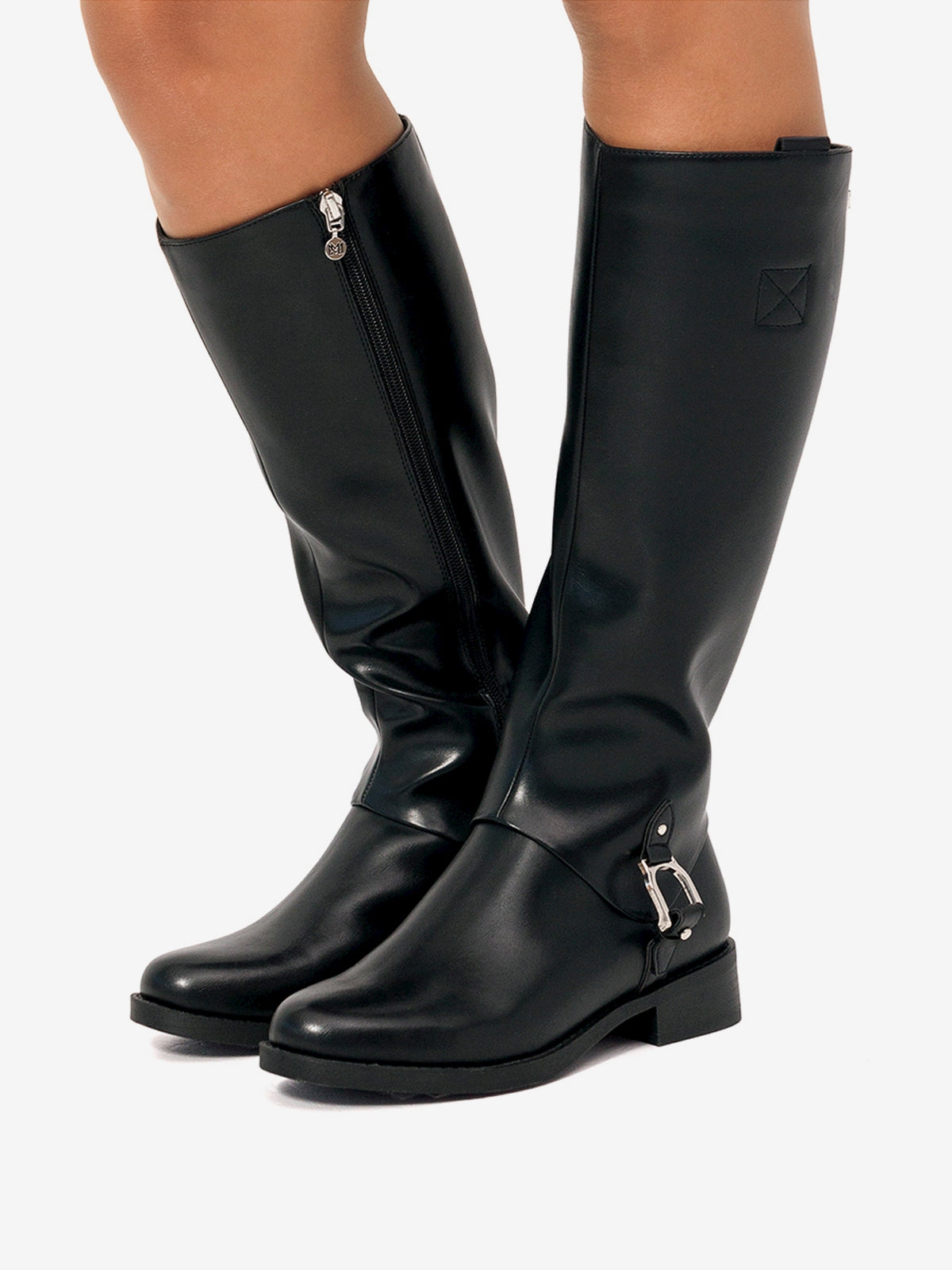 botas planas Mujer Botas para mujer negro 03