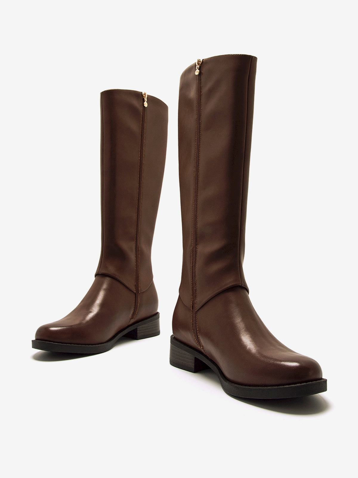 botas planas Mujer Botas para mujer marron 04