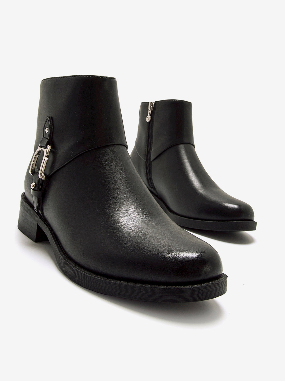 botines planos Mujer Botines para mujer negro 04