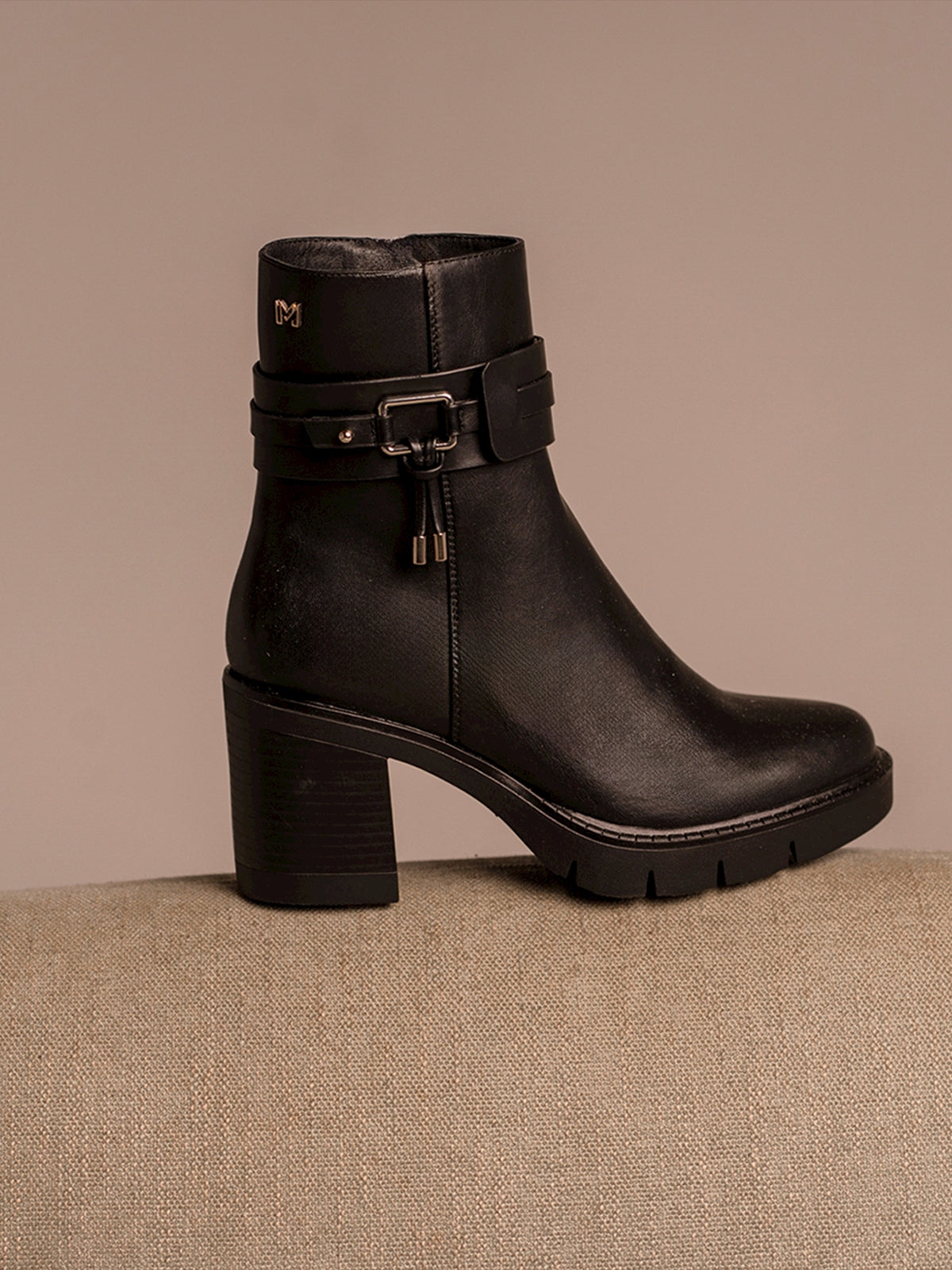botines de tacón Mujer Botines para mujer negro 02