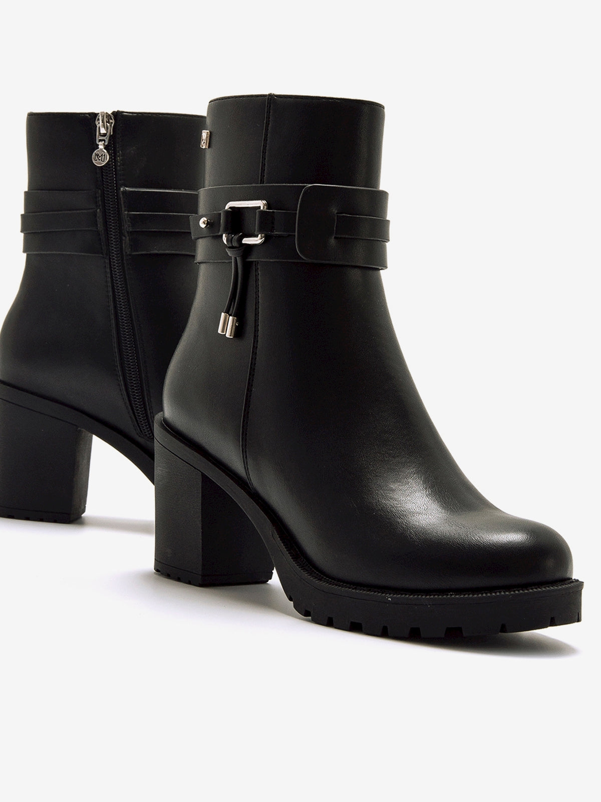 botines de tacón Mujer Botines para mujer negro 04