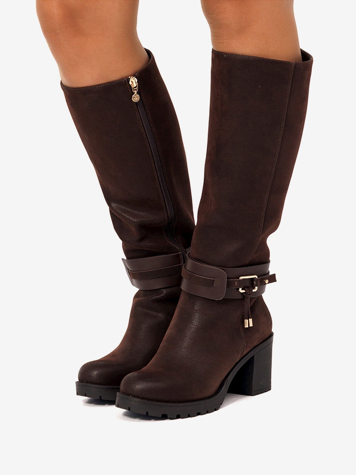 botas de tacón Mujer Botas para mujer marron 03