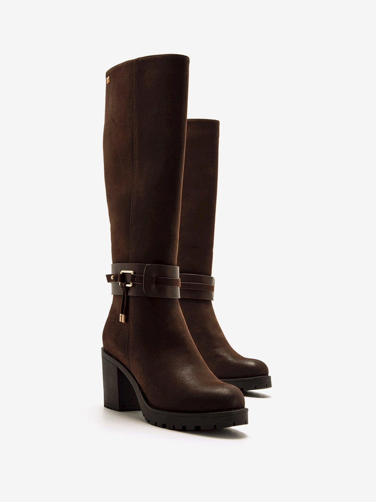 botas de tacón Mujer Botas para mujer marron 04