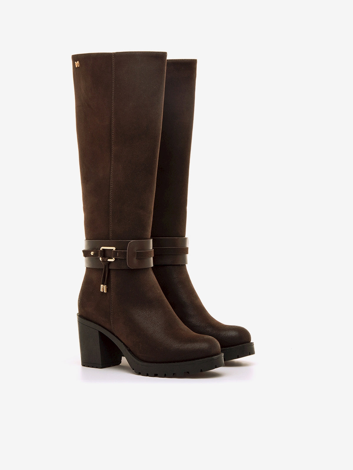 botas de tacón Mujer Botas para mujer marron 05