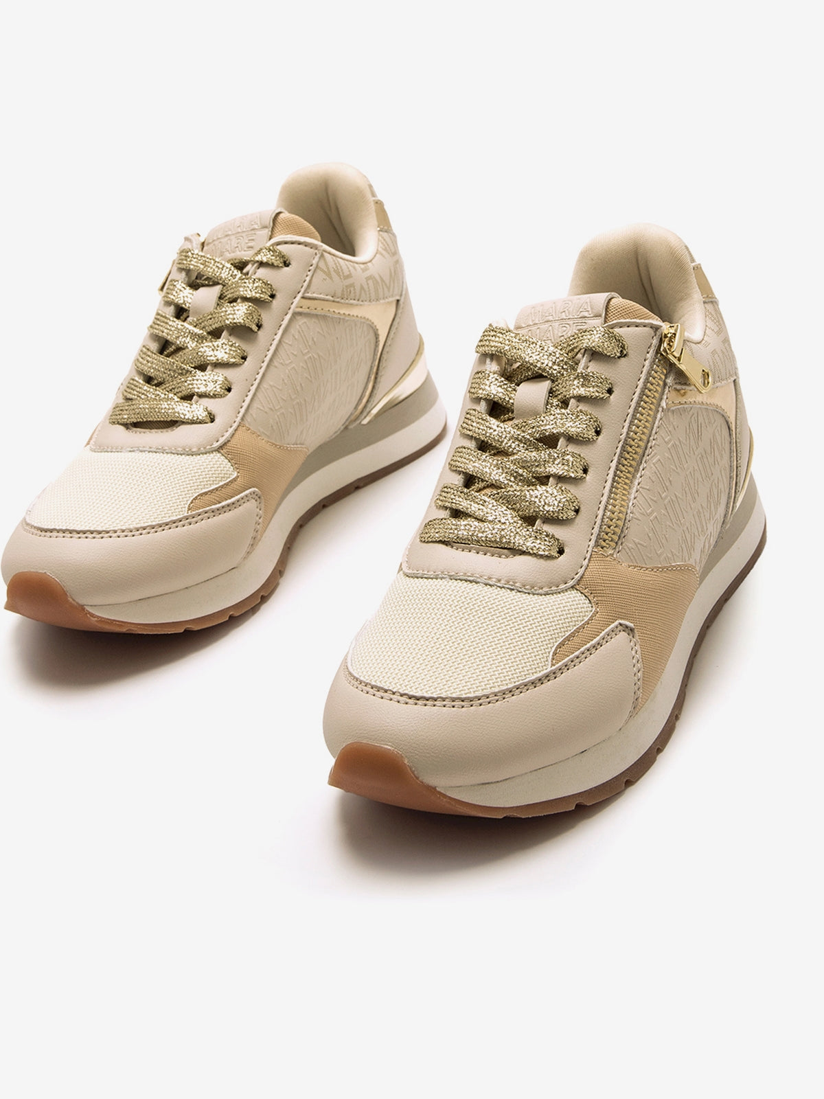 zapatillas Mujer Zapatillas para mujer beige 06