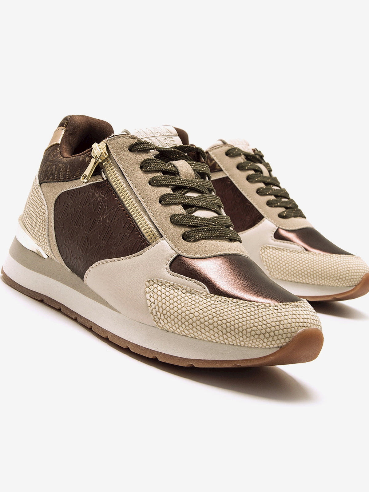 zapatillas Mujer Zapatillas para mujer beige 04