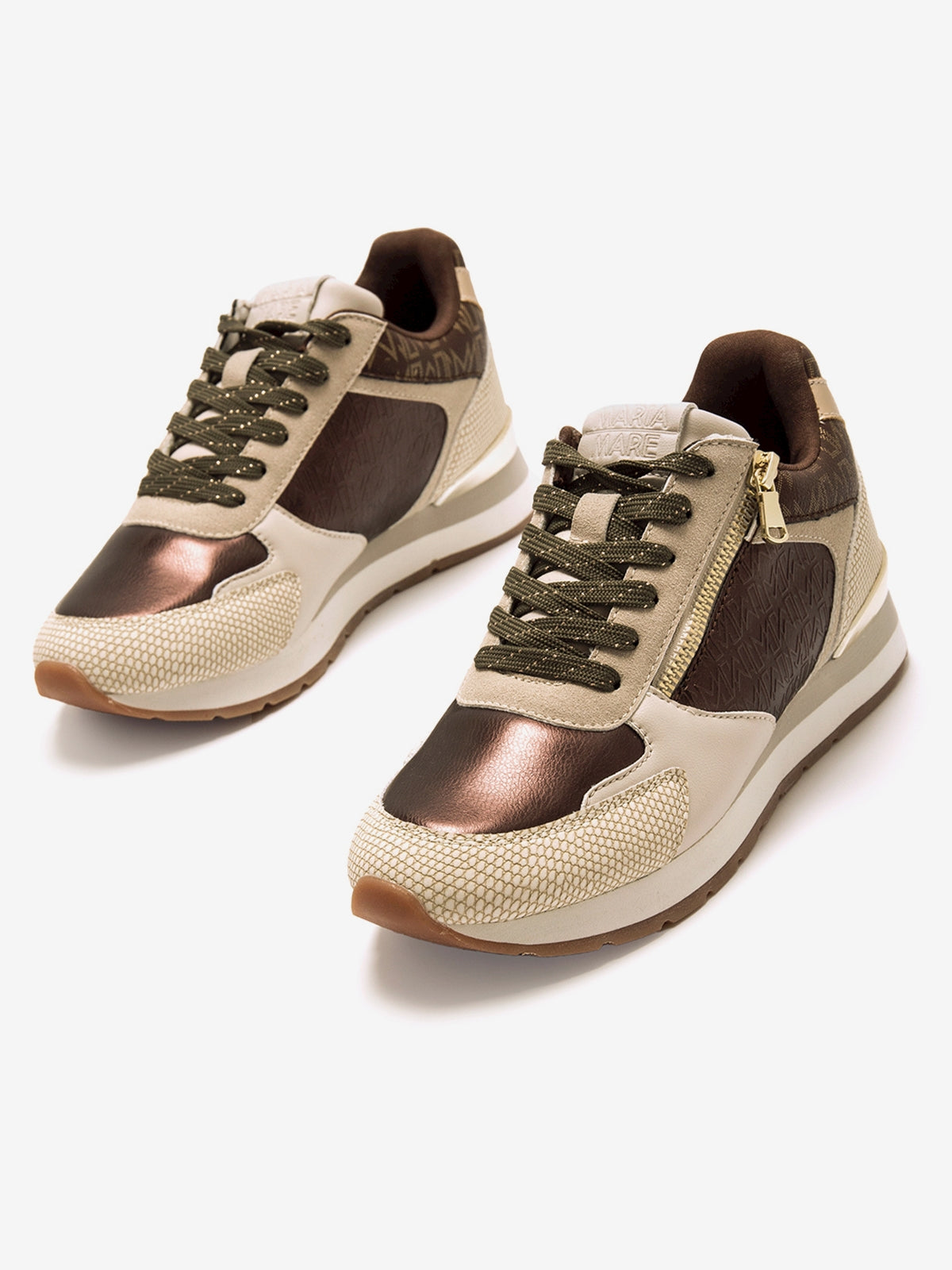 zapatillas Mujer Zapatillas para mujer beige 06