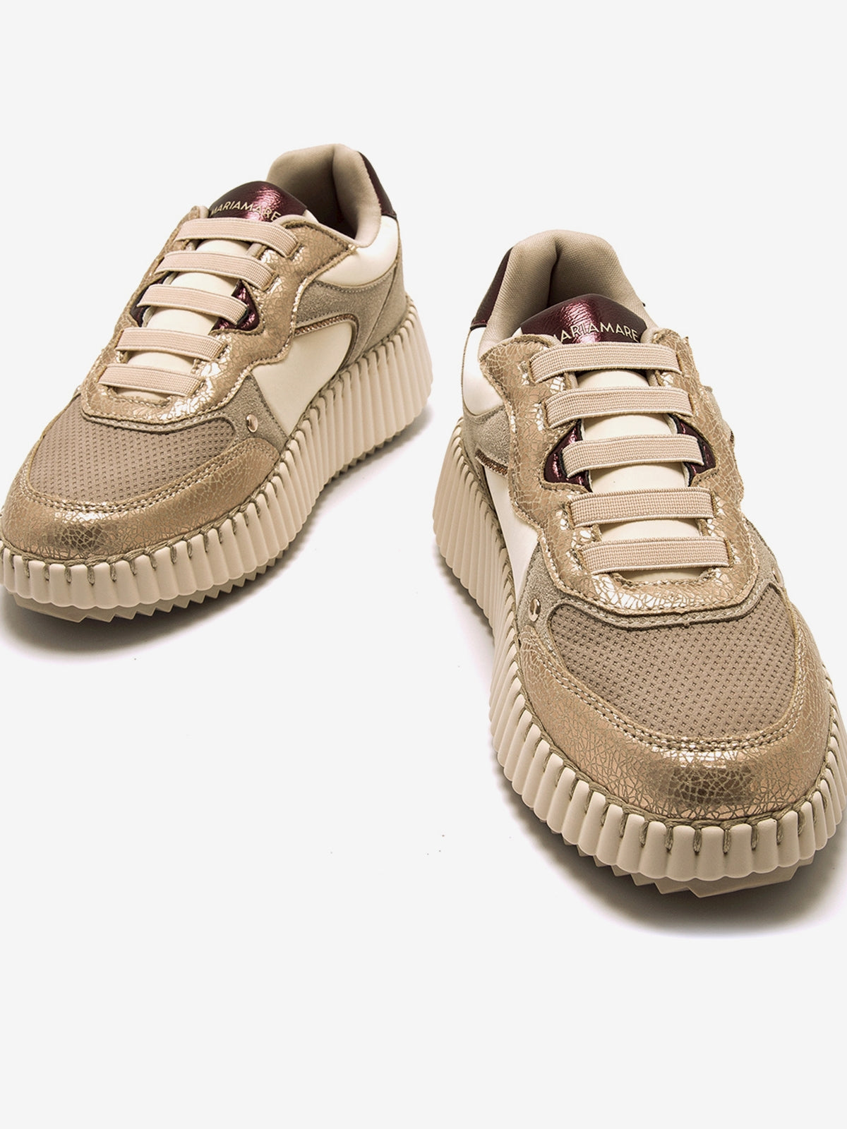 zapatillas Mujer Zapatillas oro 04