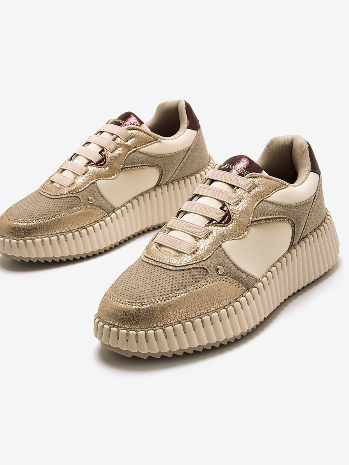 zapatillas Mujer Zapatillas oro 06