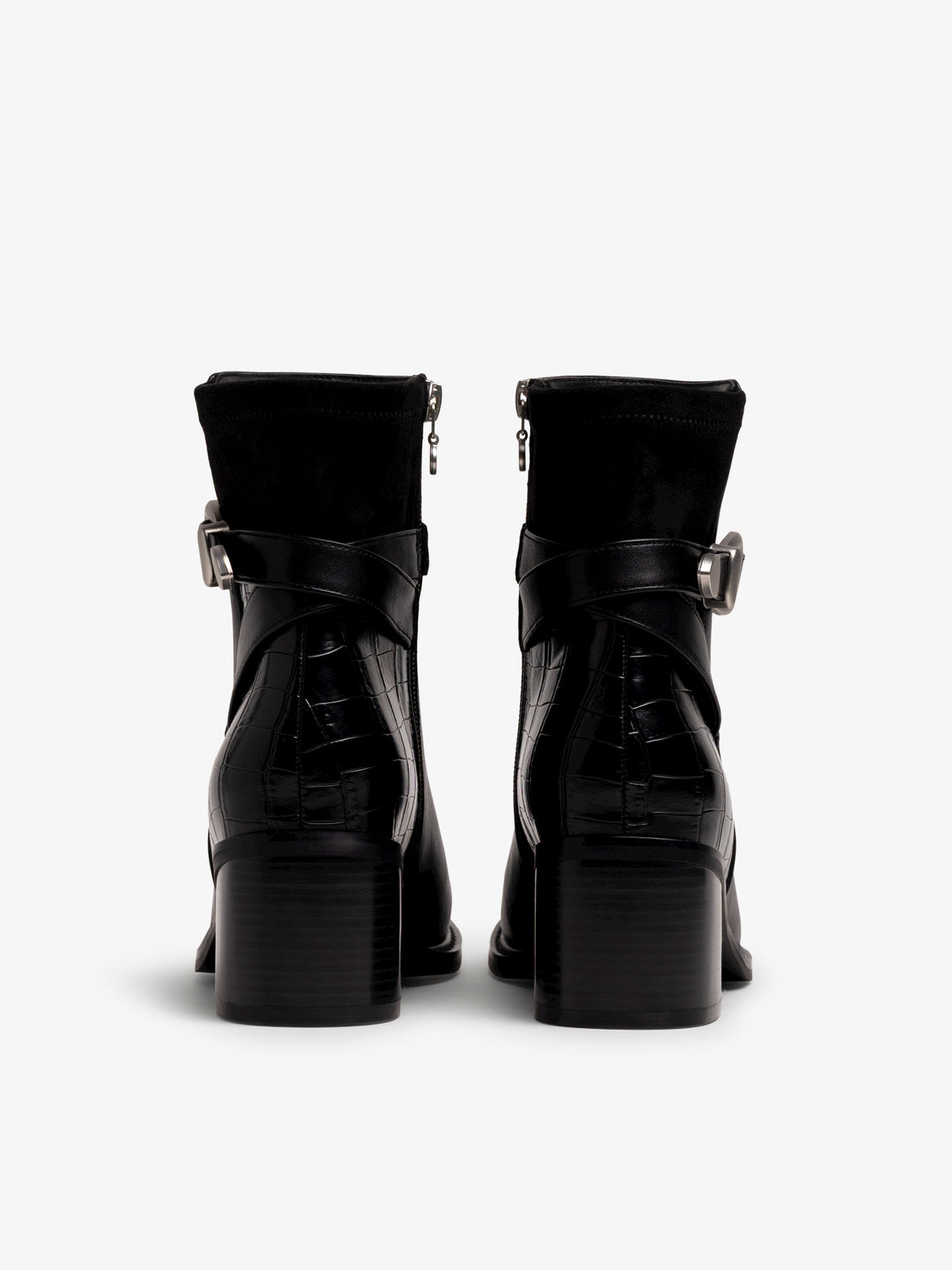 botines de tacón Mujer Botines negro 03