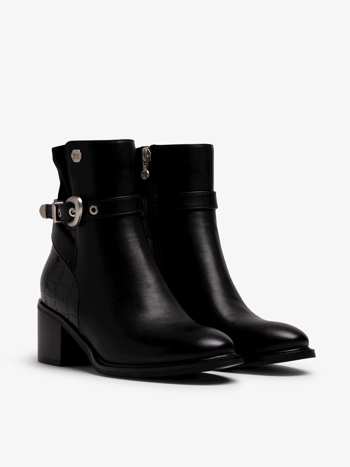 botines de tacón Mujer Botines negro 05