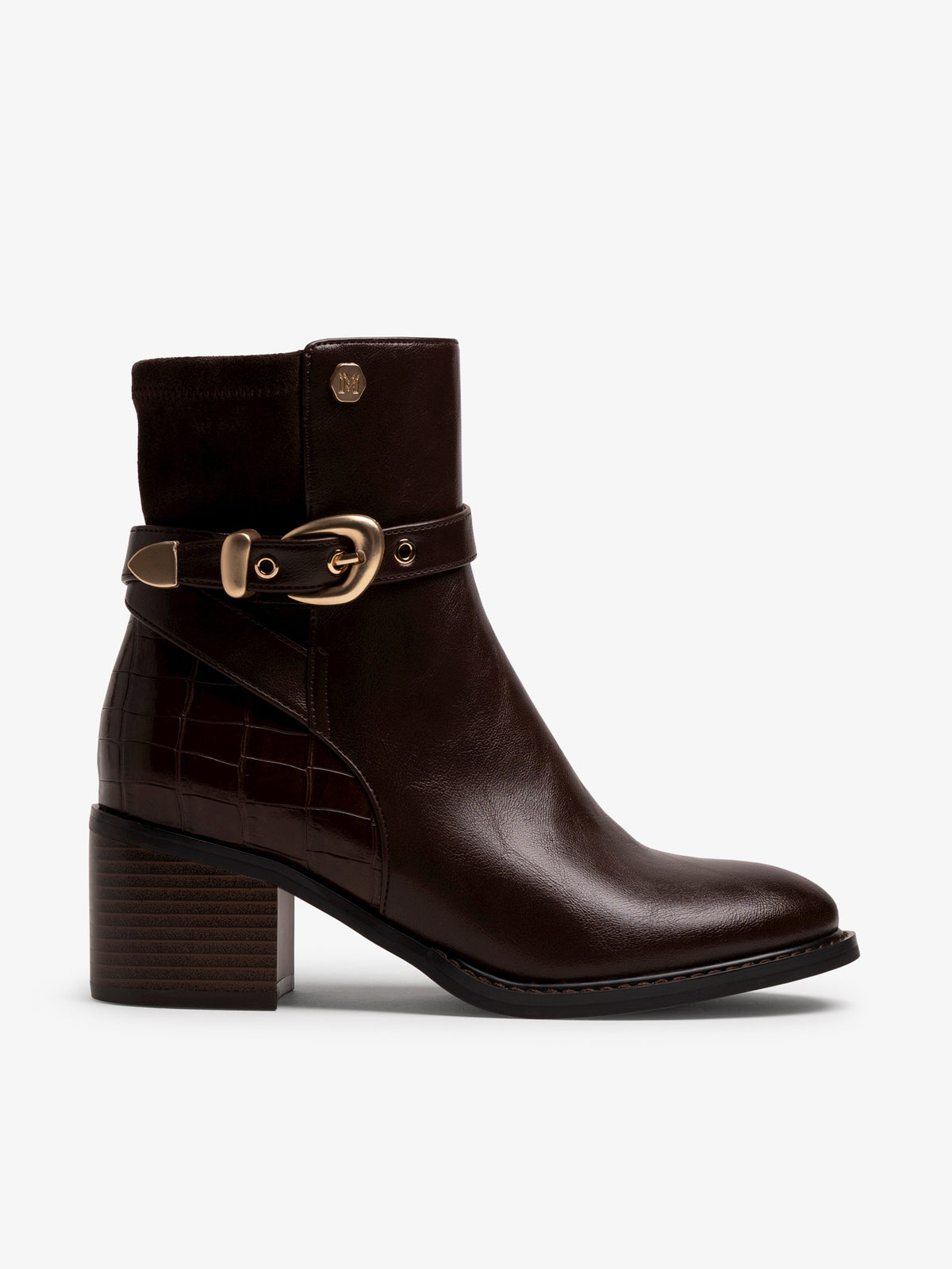 botines de tacón Mujer Botines marron 01