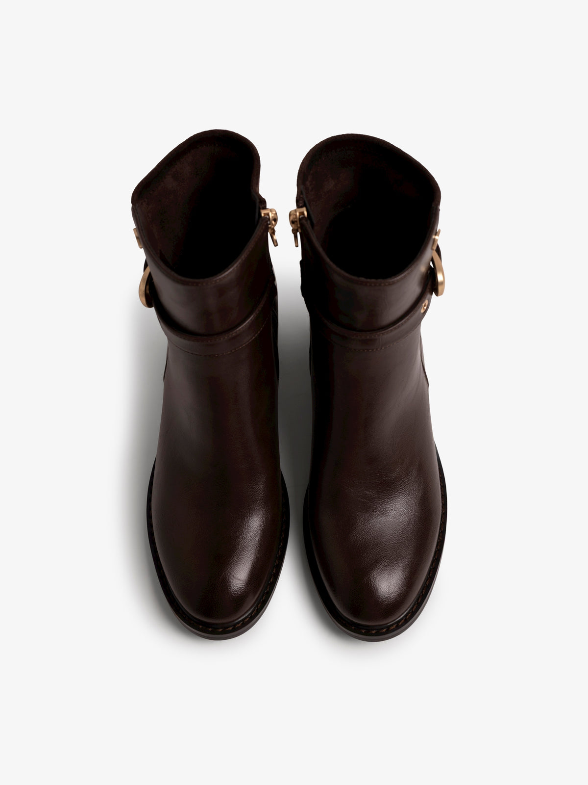 botines de tacón Mujer Botines marron 02