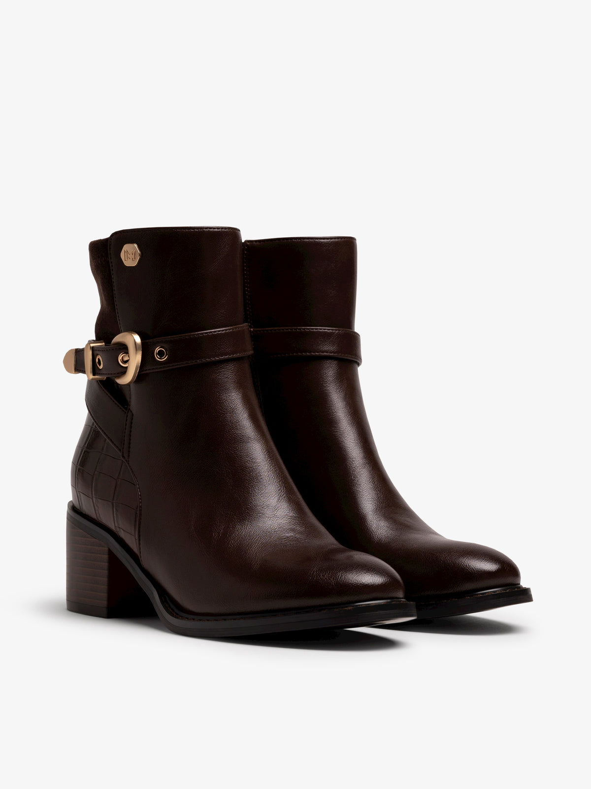 botines de tacón Mujer Botines marron 05