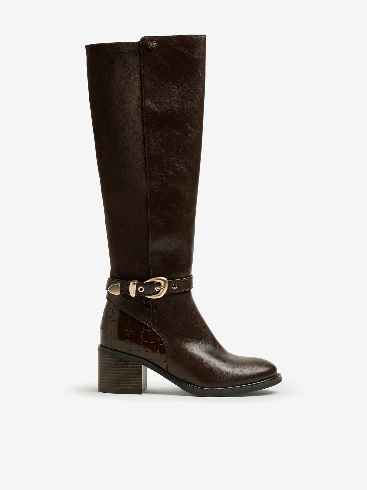 botines de tacón Mujer Botas para mujer marron 01