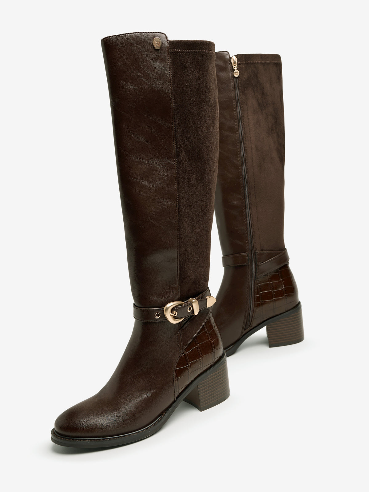 botines de tacón Mujer Botas para mujer marron 04