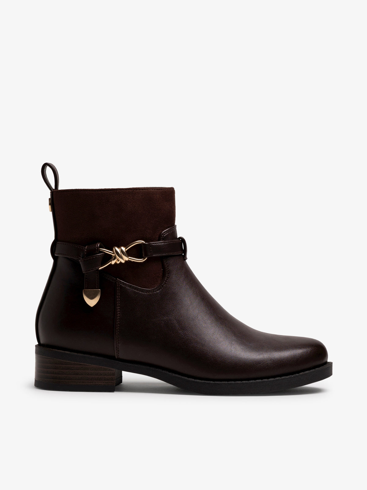 botines planos Mujer Botines marron 01