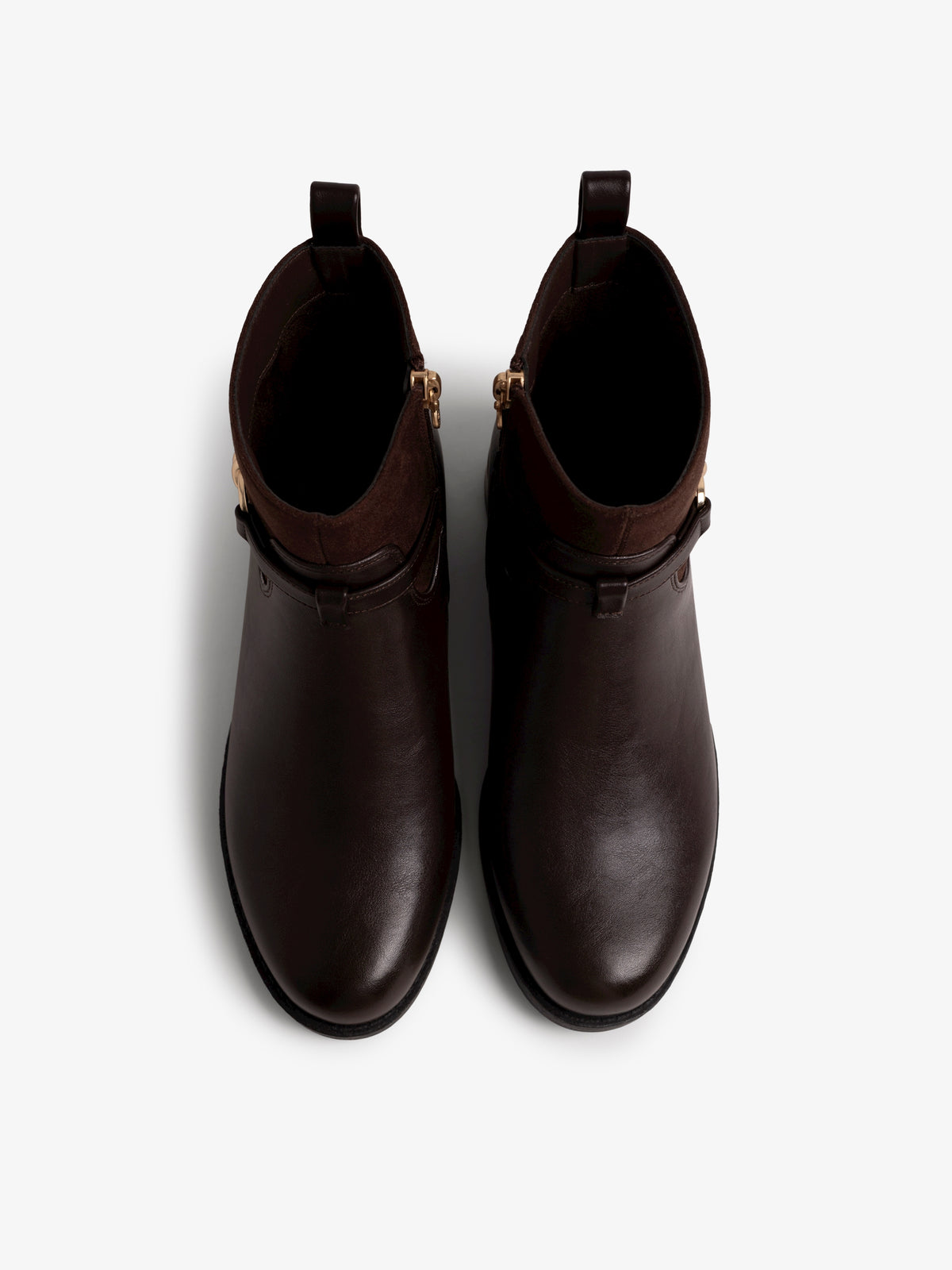 botines planos Mujer Botines marron 02