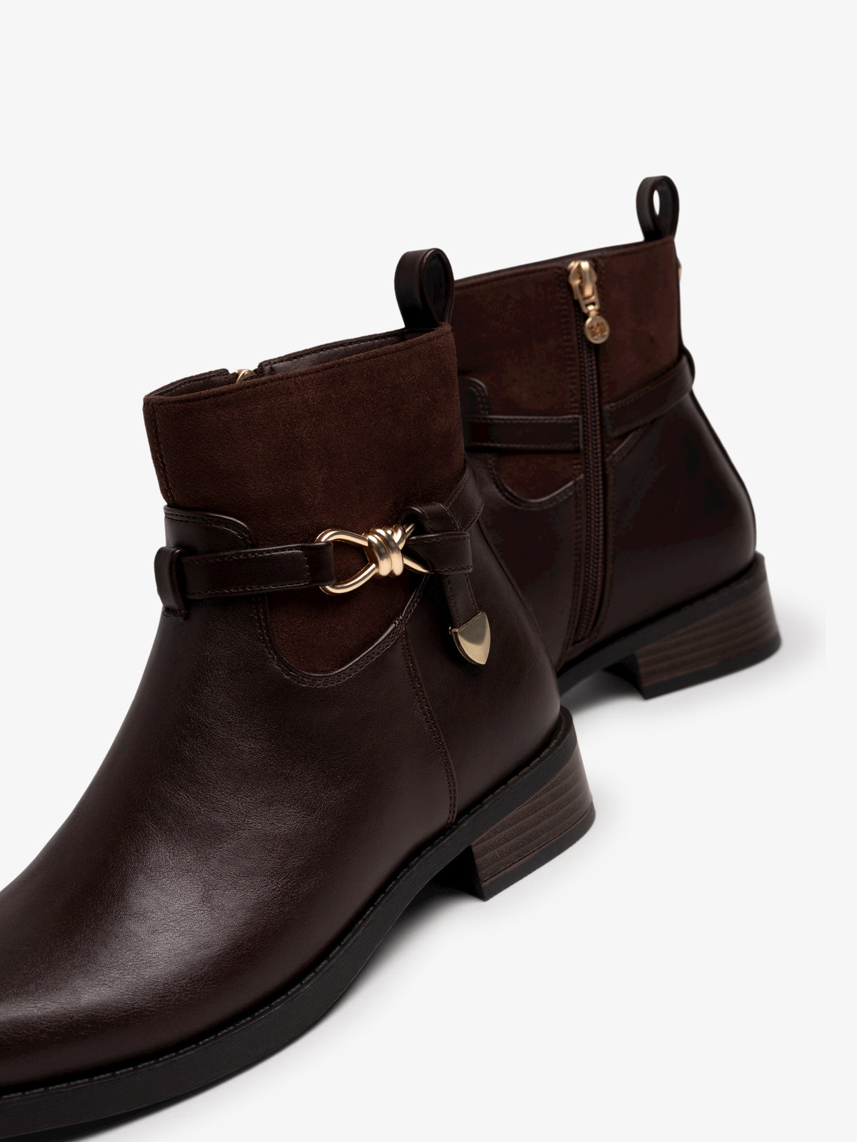botines planos Mujer Botines marron 04