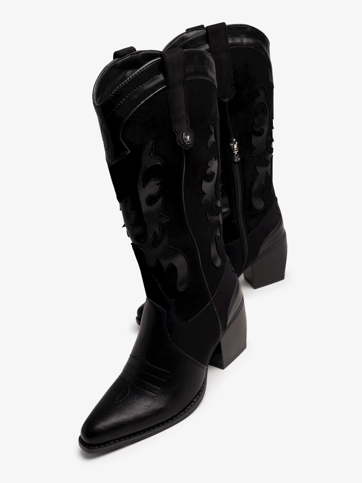 botas de tacón Mujer Botas negro 04