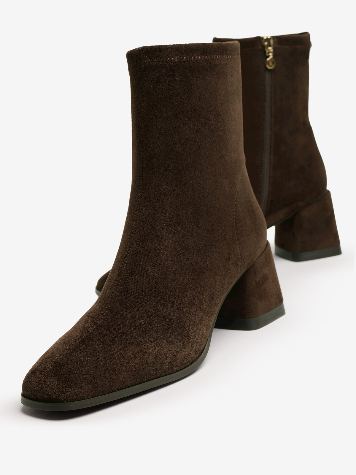botines de tacón Mujer Botines marron 04