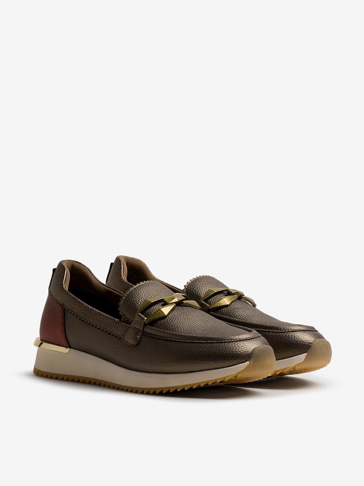 zapatos planos Mujer Mocasines de Mujer marron 05