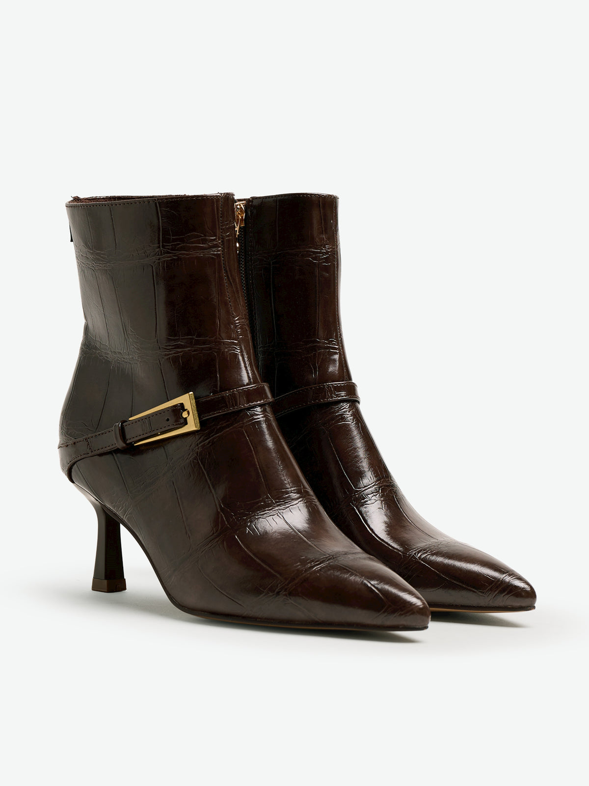 botines de tacón Mujer Botines de tacón marron 05