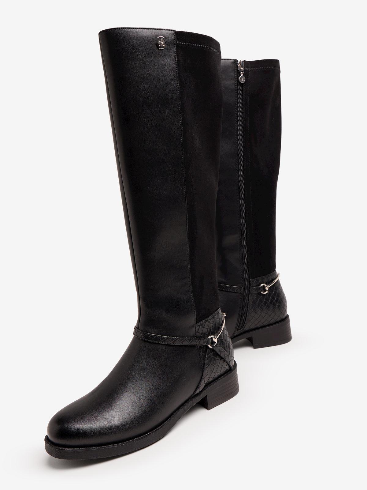 botas planas Mujer Botas negro 04