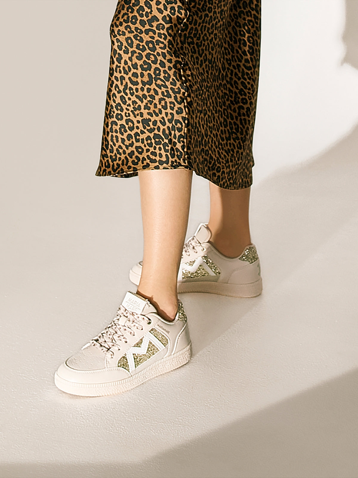 zapatillas Mujer Zapatillas para mujer oro 02