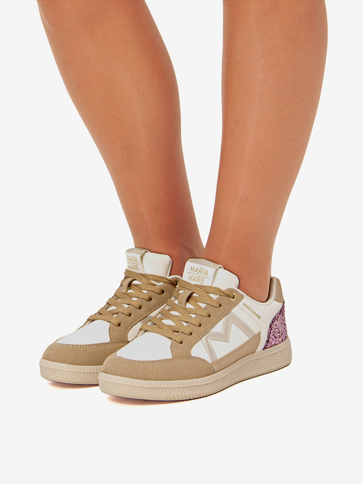 zapatillas Mujer Zapatillas para mujer beige 03