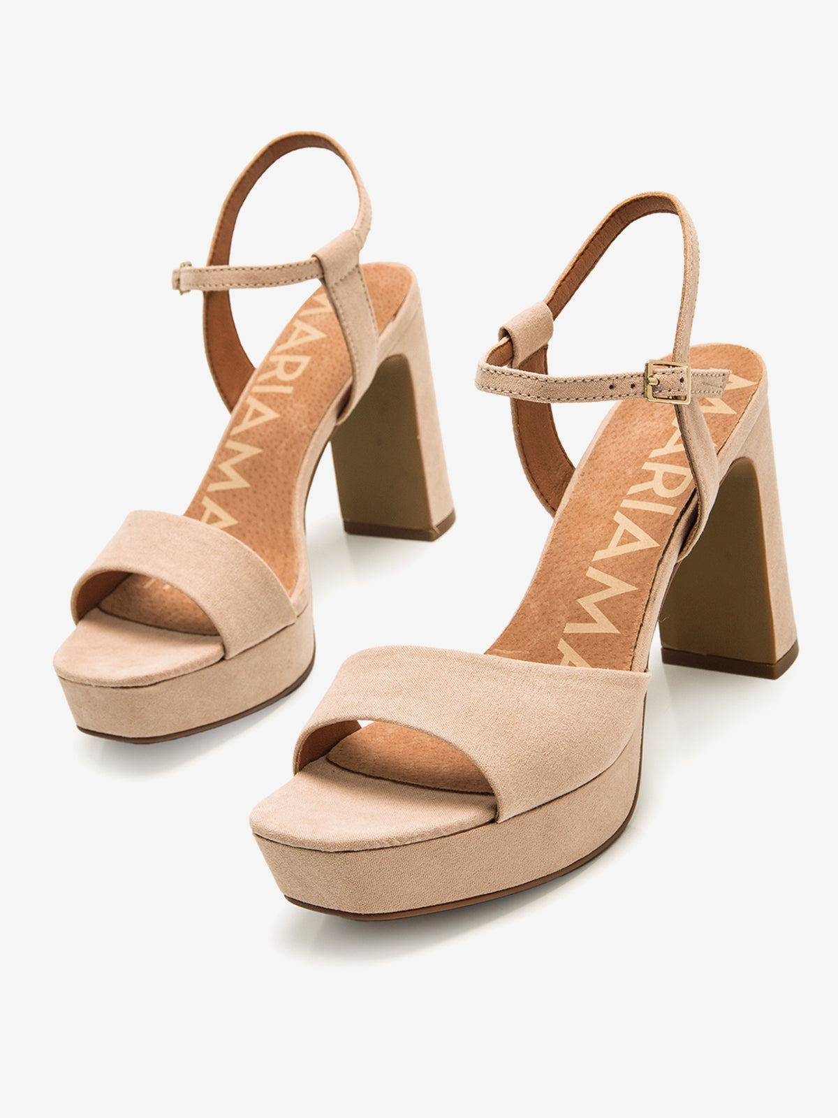sandalias de tacón Mujer Sandalias de tacón rosa 02