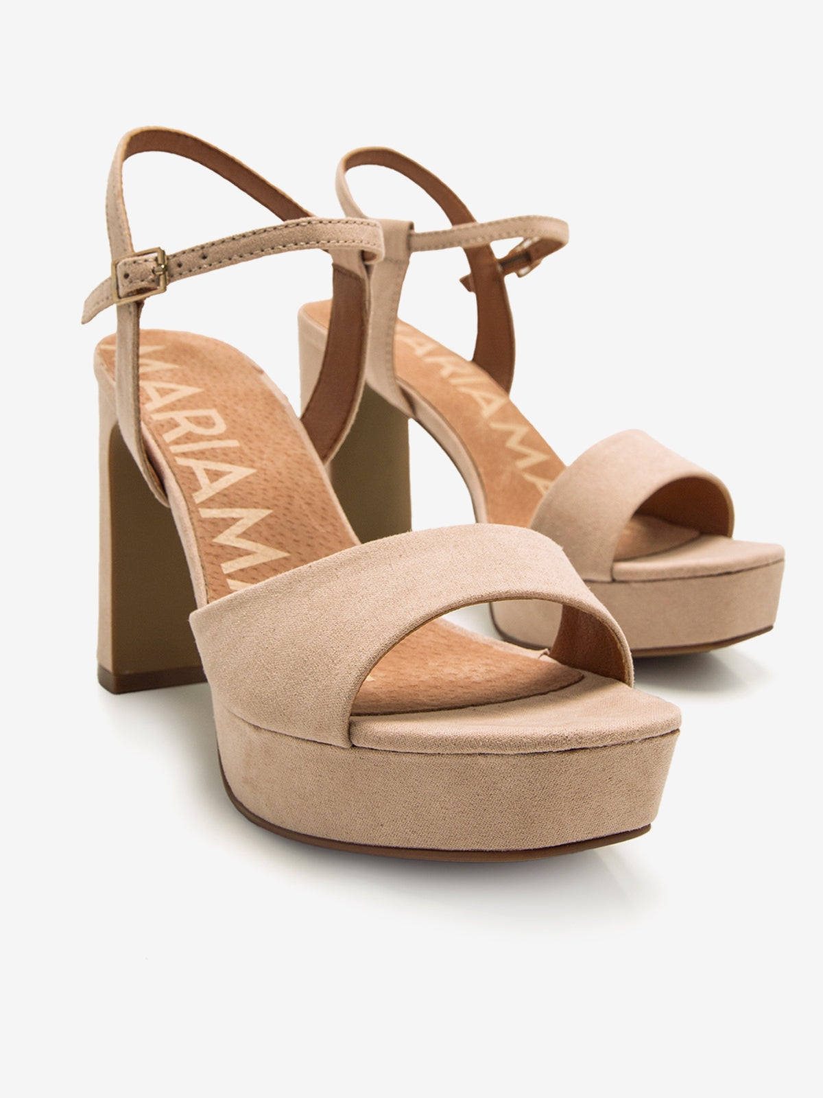 sandalias de tacón Mujer Sandalias de tacón rosa 04