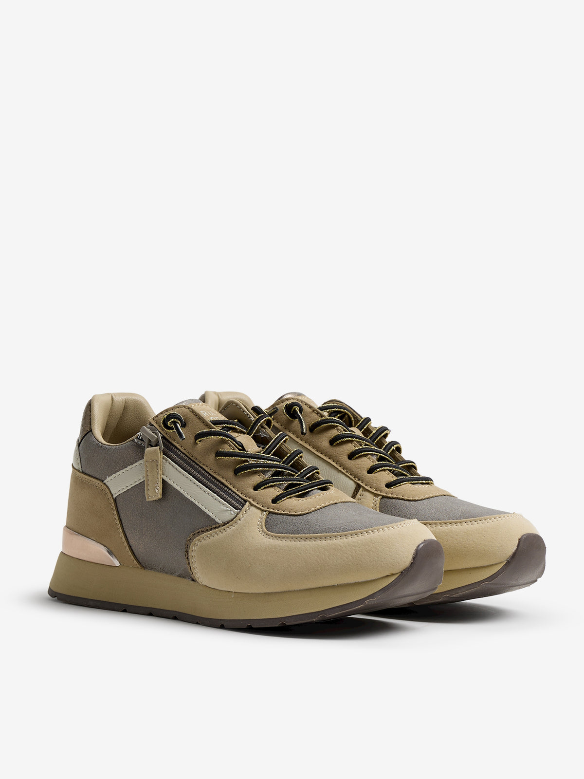 zapatillas Mujer Deportivas de mujer beige 05