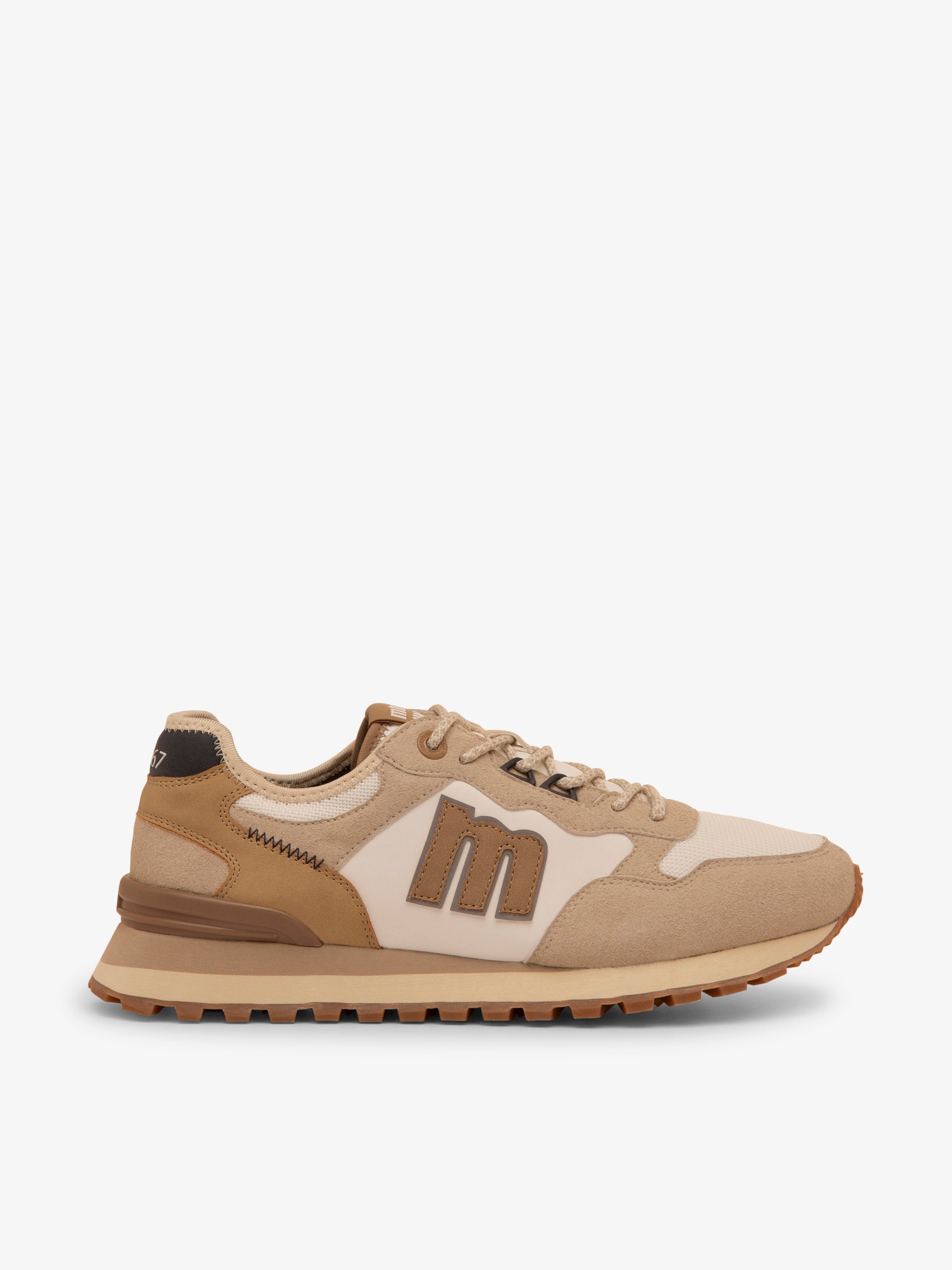 zapatillas Hombre Deportivas de Hombre beige 01