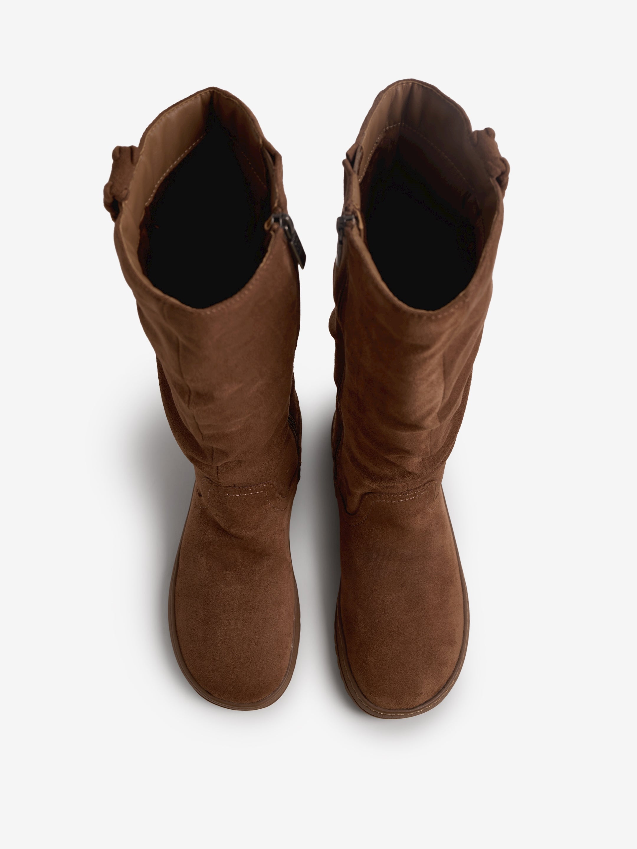 botas planas Mujer Botas altas marron 02
