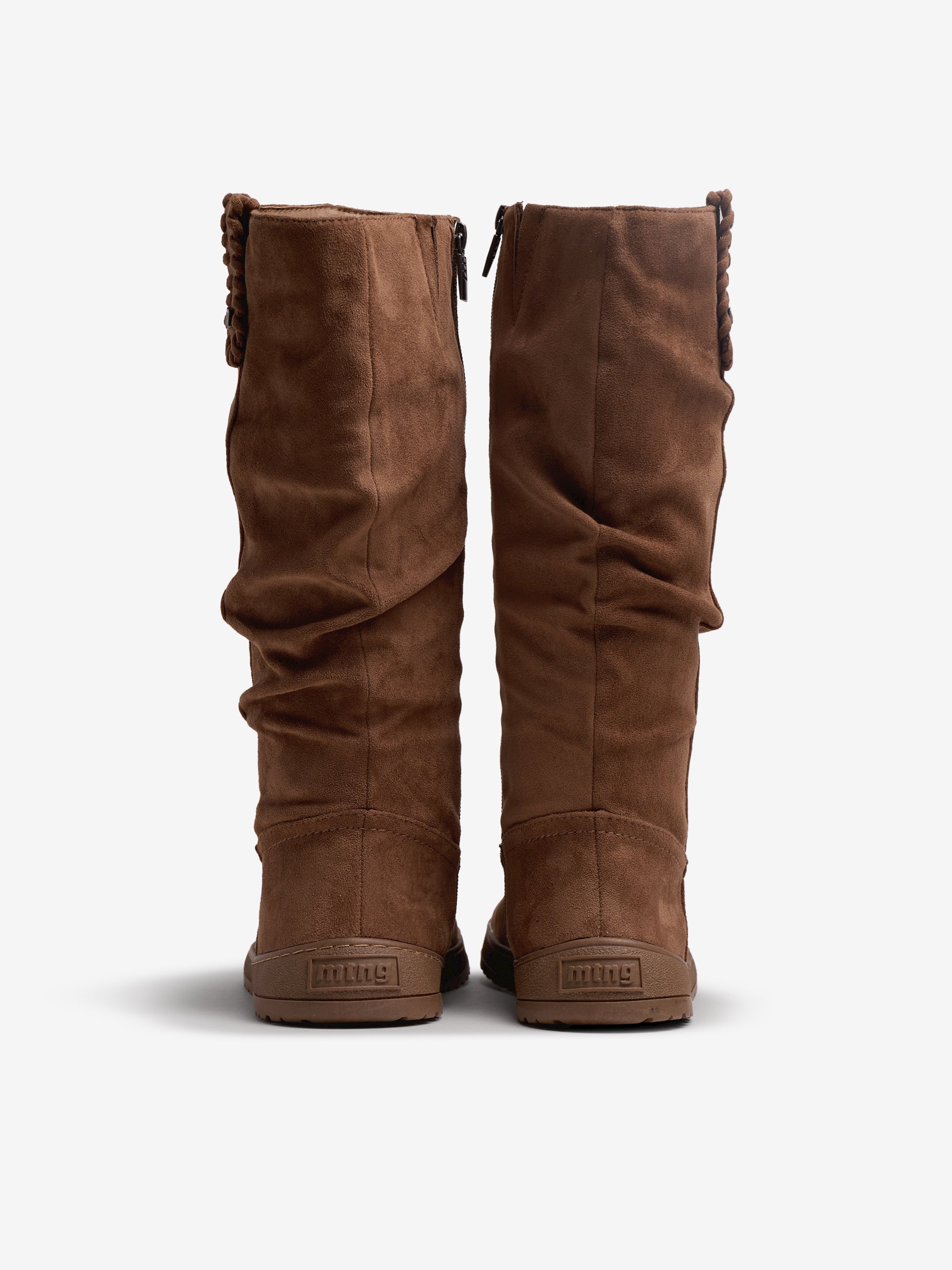 botas planas Mujer Botas altas marron 03