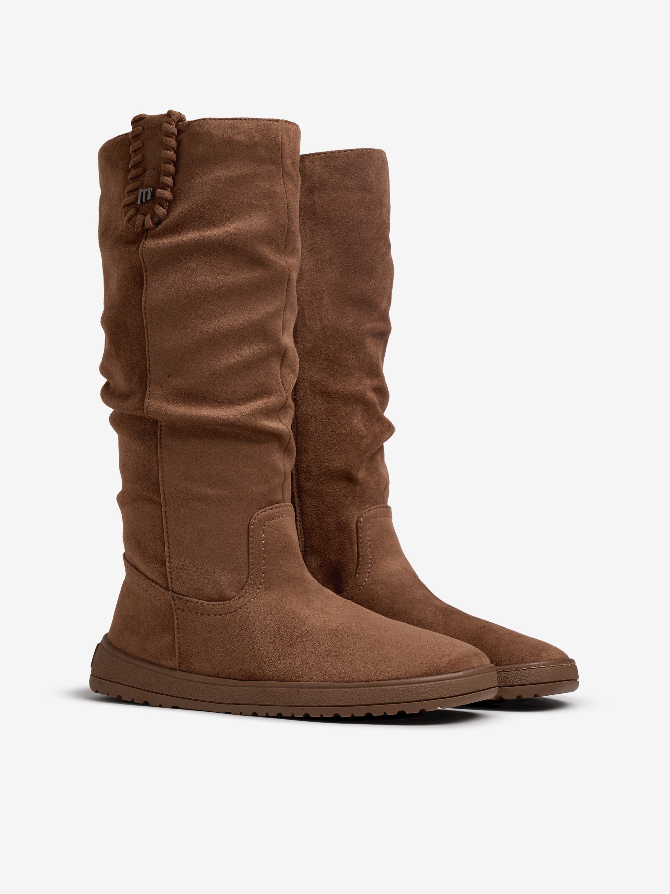 botas planas Mujer Botas altas marron 05