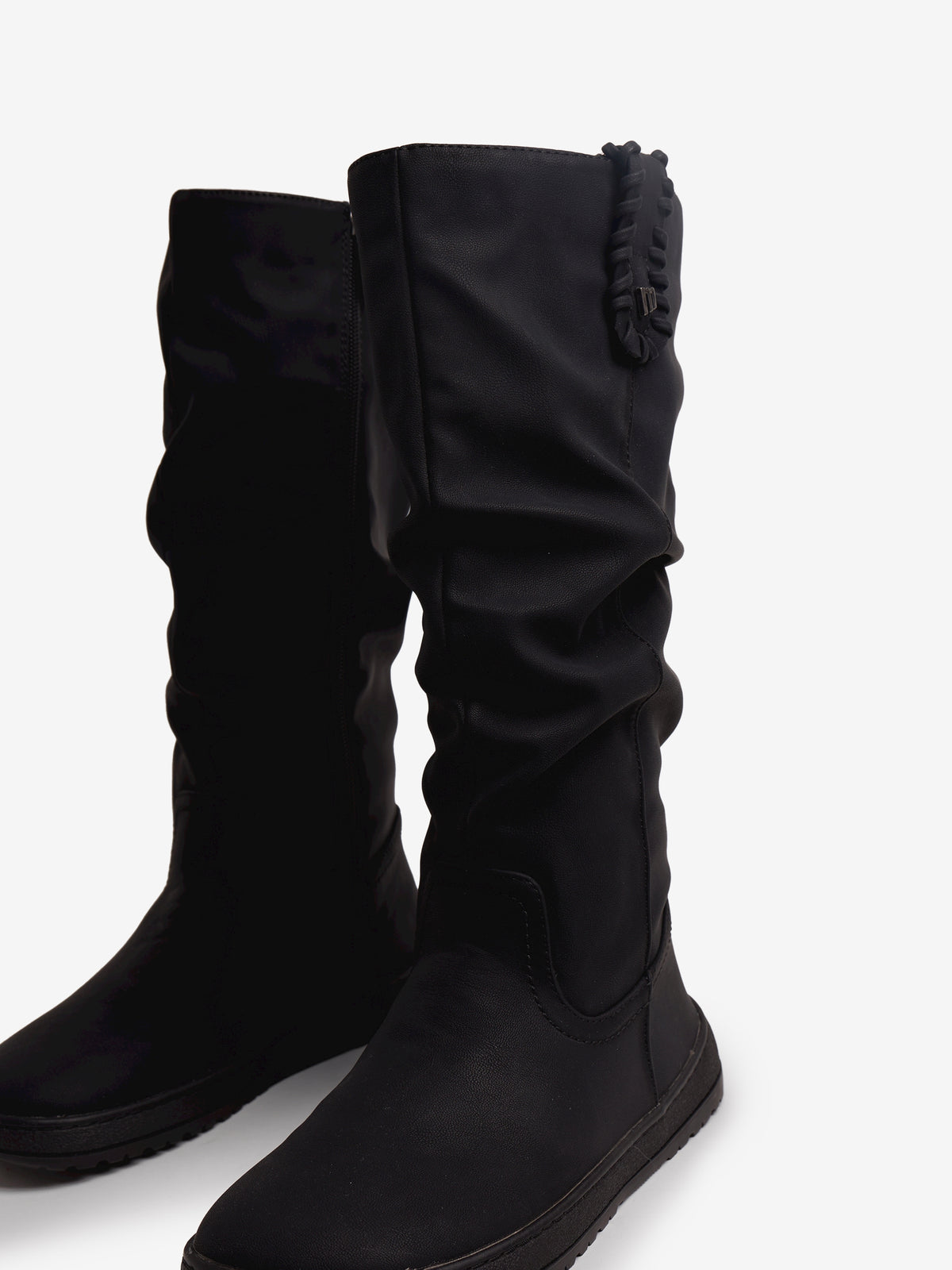botas planas Mujer Botas planas negro 04
