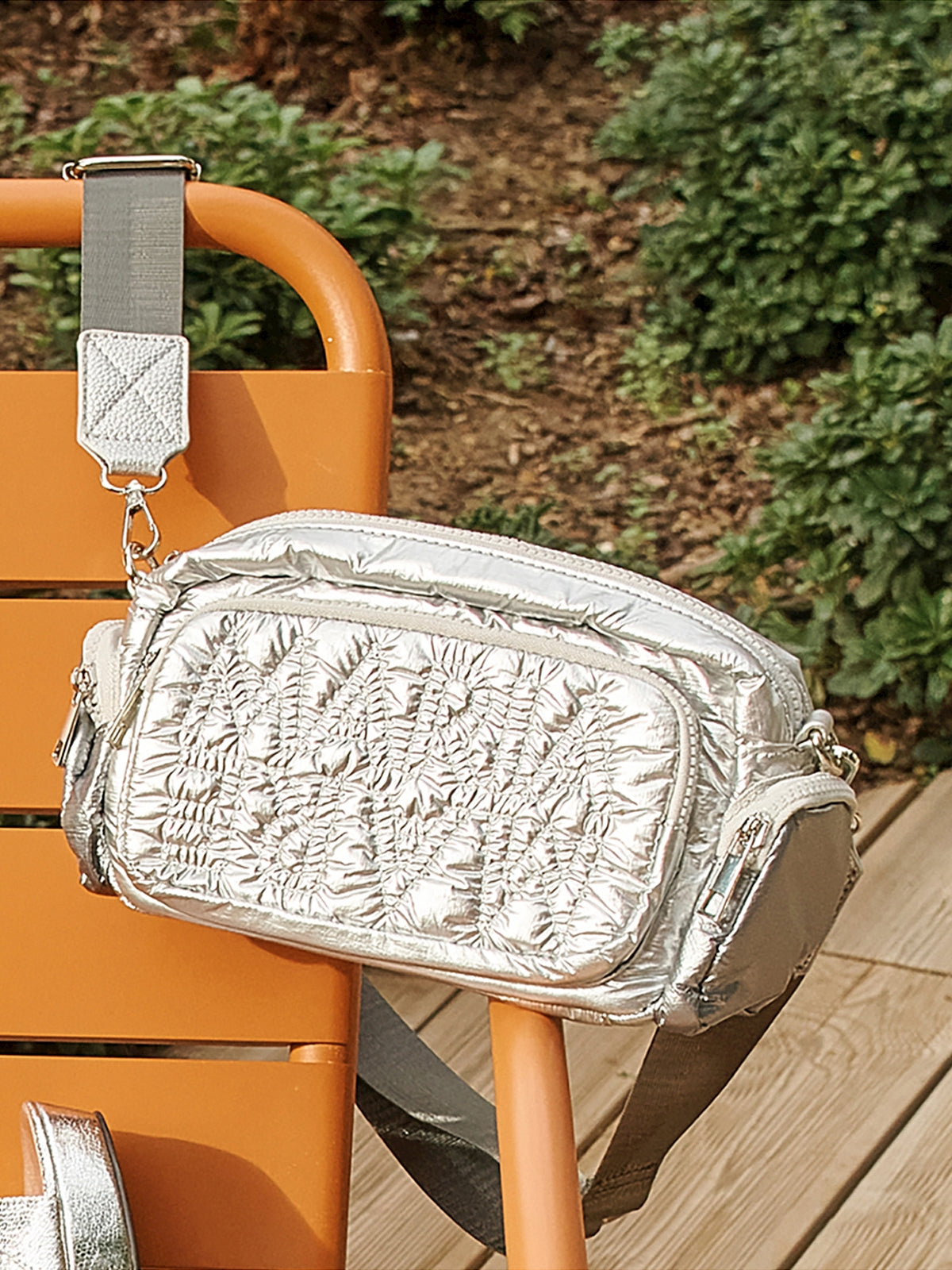 bandoleras Mujer Bolso bandolera mujer plata 04