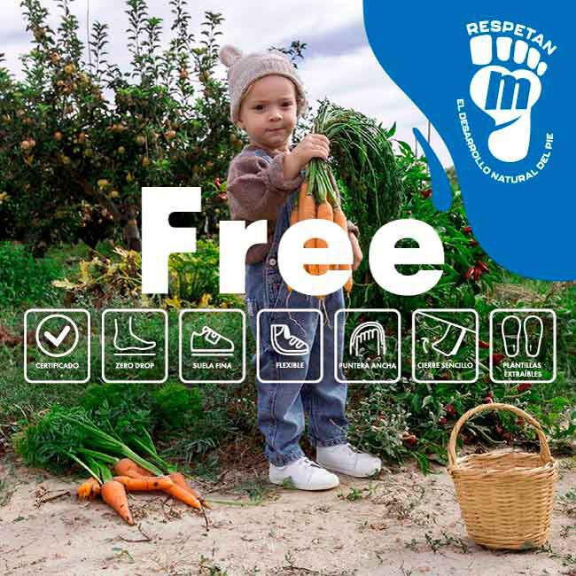 Calzado que respeta el desarrollo del pie del niño