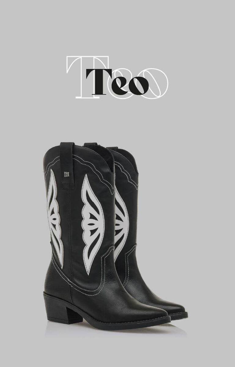 Bota cowboy teo mtng para mujer