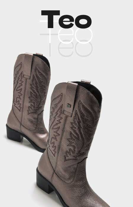 Bota cowboy teo mtng para mujer