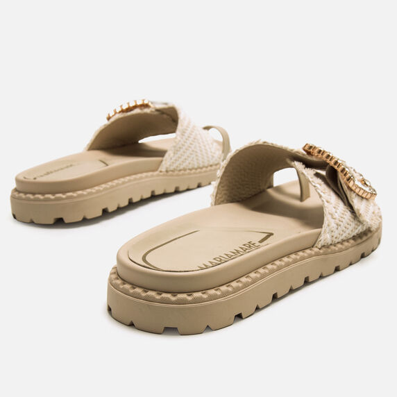 Buy FRAINE beige 60483 FLAT SANDALS Mtng for WOMAN