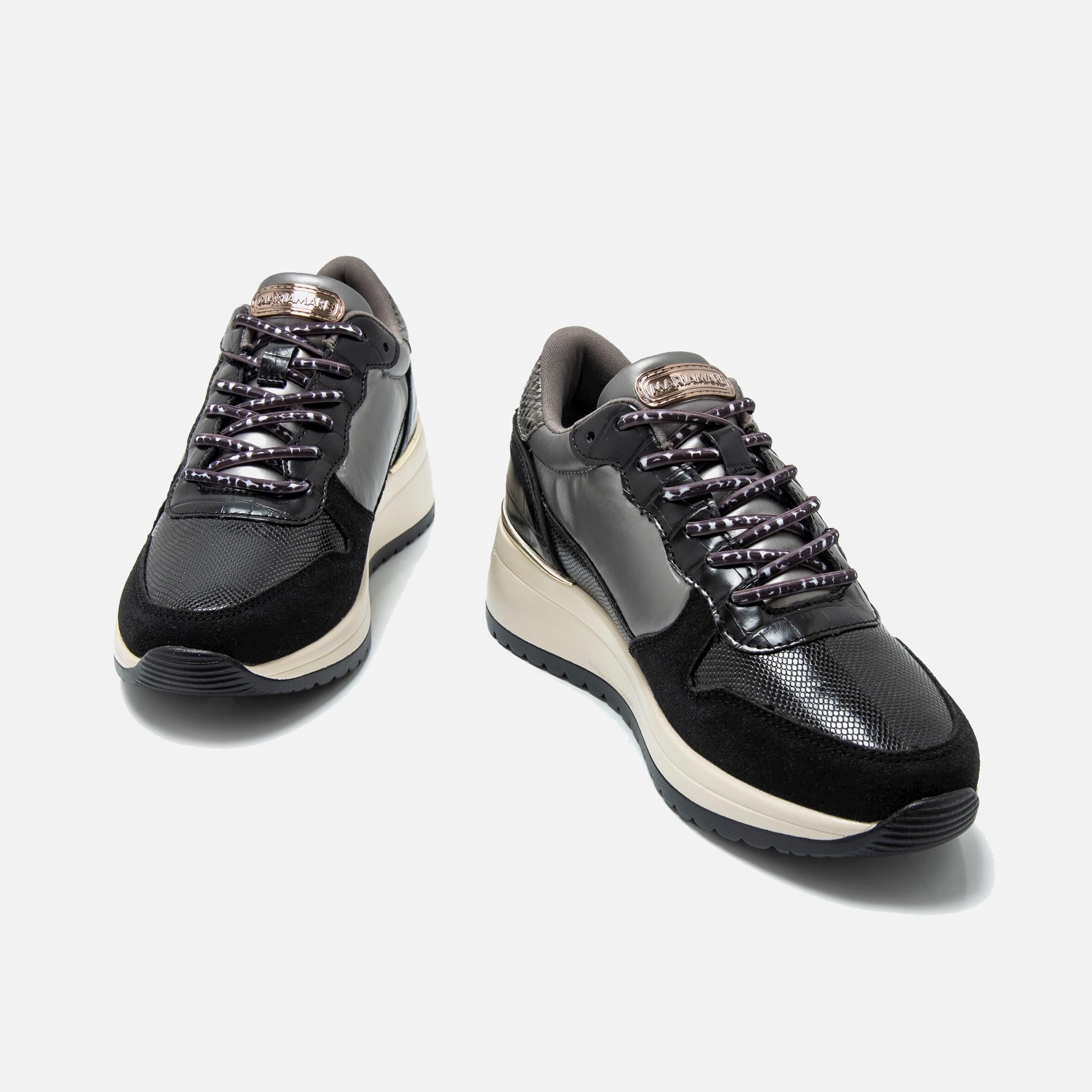 Buy SALERNO black 57754 SNEAKERS Mtng for WOMAN
