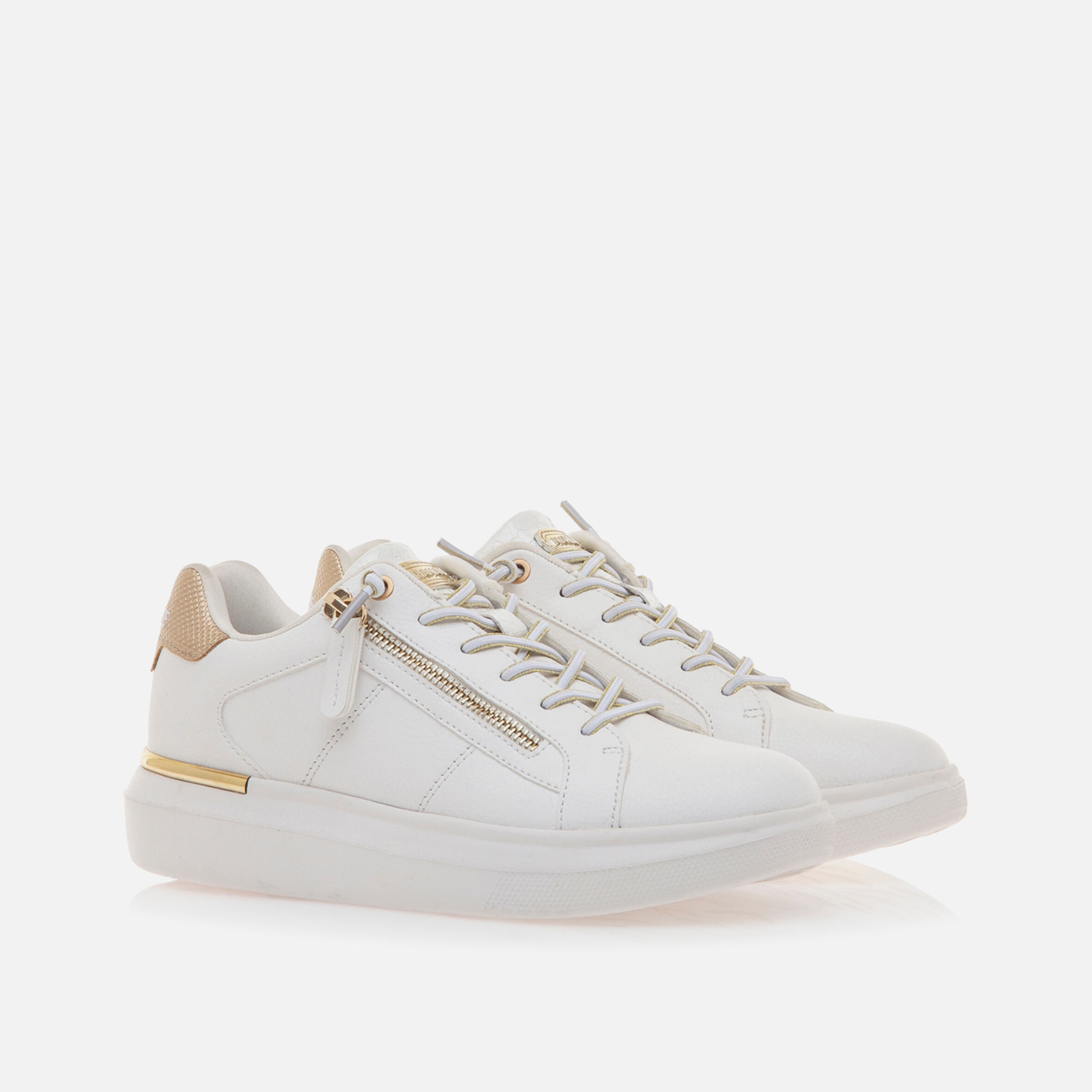 White shoes with gold numbers cheap