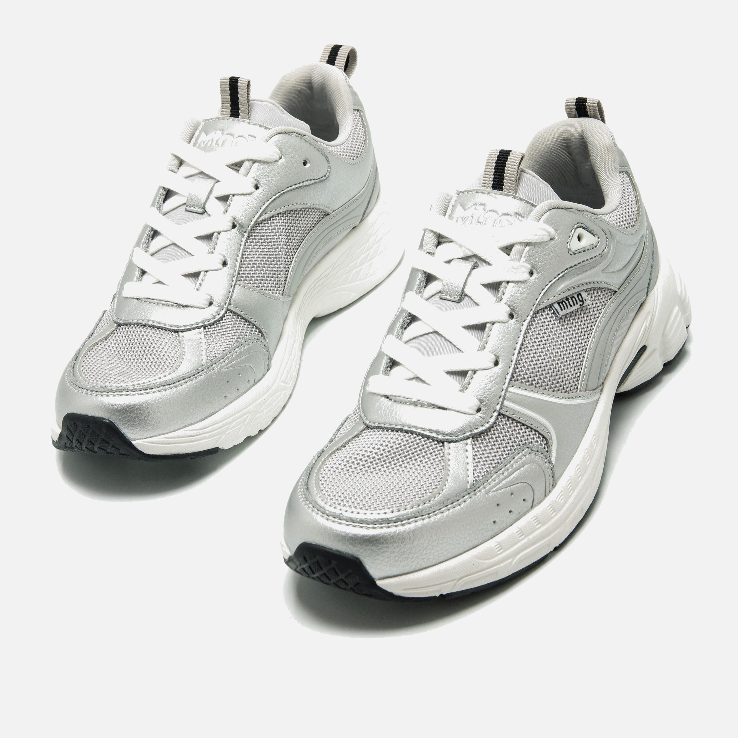 Zapatillas plata best sale mujer