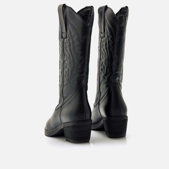 Buy TEO black 50006 HIGH-HEELED BOOTS Mtng for WOMAN - Main Image