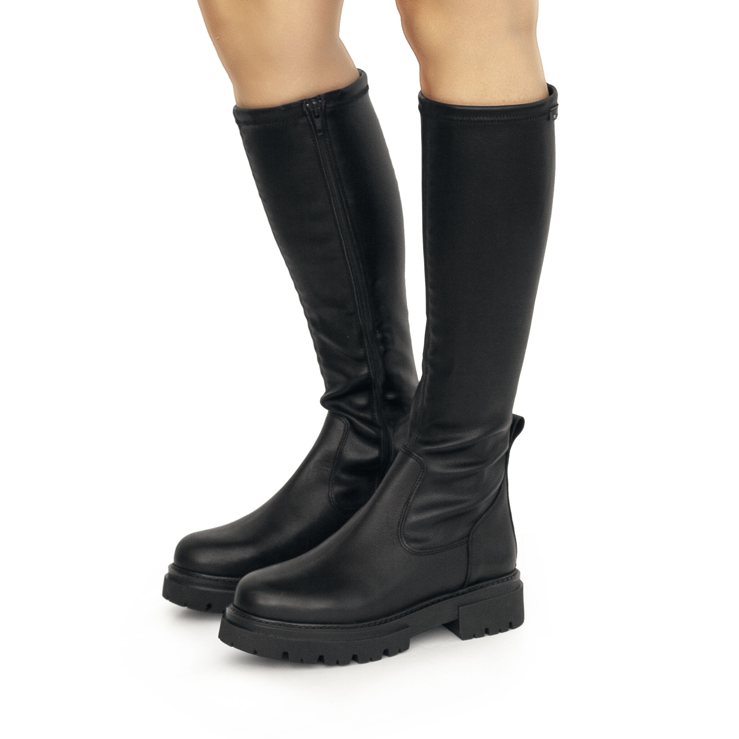 Botas Planas para Mujer - Altas, Caña Media | MTNG Shoes